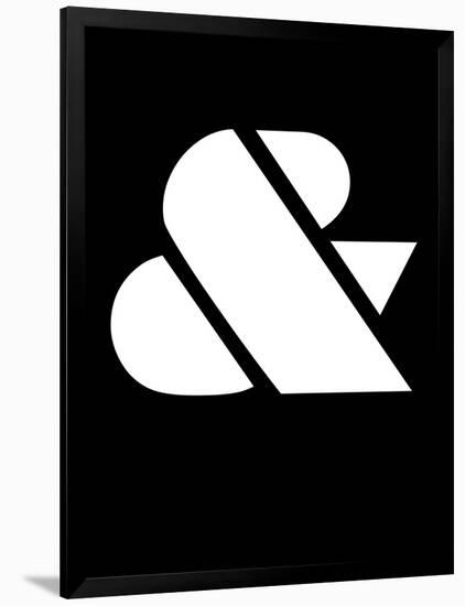 Ampersand Black and White-NaxArt-Framed Art Print
