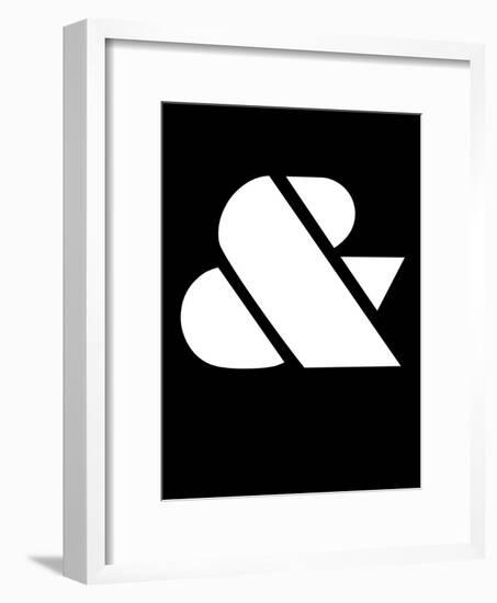 Ampersand Black and White-NaxArt-Framed Art Print