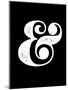 Ampersand Black-NaxArt-Mounted Art Print