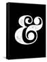 Ampersand Black-NaxArt-Framed Stretched Canvas