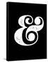 Ampersand Black-NaxArt-Framed Stretched Canvas