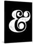 Ampersand Black-NaxArt-Stretched Canvas