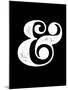 Ampersand Black-NaxArt-Mounted Art Print