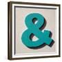 Ampersand Blue-Philip Sheffield-Framed Giclee Print