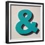 Ampersand Blue-Philip Sheffield-Framed Giclee Print