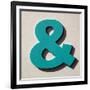 Ampersand Blue-Philip Sheffield-Framed Giclee Print