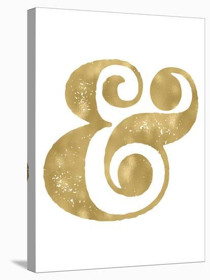 Ampersand Golden White-Amy Brinkman-Stretched Canvas