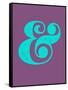 Ampersand Purple and Blue-NaxArt-Framed Stretched Canvas