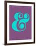 Ampersand Purple and Blue-NaxArt-Framed Art Print