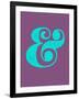 Ampersand Purple and Blue-NaxArt-Framed Art Print