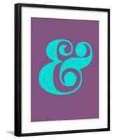 Ampersand Purple and Blue-NaxArt-Framed Art Print