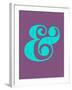 Ampersand Purple and Blue-NaxArt-Framed Art Print