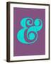 Ampersand Purple and Blue-NaxArt-Framed Art Print