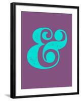 Ampersand Purple and Blue-NaxArt-Framed Art Print