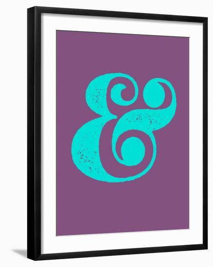 Ampersand Purple and Blue-NaxArt-Framed Art Print