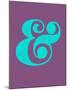 Ampersand Purple and Blue-NaxArt-Mounted Art Print