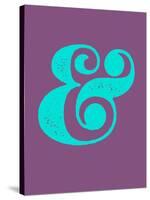 Ampersand Purple and Blue-NaxArt-Stretched Canvas