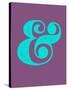 Ampersand Purple and Blue-NaxArt-Stretched Canvas