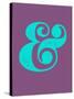 Ampersand Purple and Blue-NaxArt-Stretched Canvas