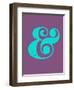 Ampersand Purple and Blue-NaxArt-Framed Art Print