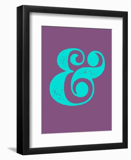 Ampersand Purple and Blue-NaxArt-Framed Art Print