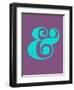 Ampersand Purple and Blue-NaxArt-Framed Art Print