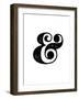 Ampersand White-NaxArt-Framed Art Print