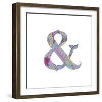 Ampersand-Green Girl-Framed Giclee Print