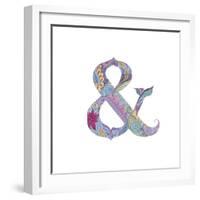 Ampersand-Green Girl-Framed Giclee Print