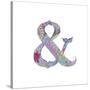 Ampersand-Green Girl-Stretched Canvas