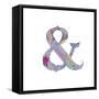 Ampersand-Green Girl-Framed Stretched Canvas