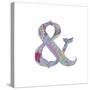 Ampersand-Green Girl-Stretched Canvas