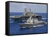 Amphibious Assault Ship USS Nassau-Stocktrek Images-Framed Stretched Canvas