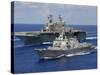 Amphibious Assault Ship USS Nassau-Stocktrek Images-Stretched Canvas