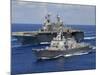 Amphibious Assault Ship USS Nassau-Stocktrek Images-Mounted Photographic Print