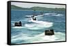 Amphibious Assault Vehicles Approach Hat Yao Beach, Thailand-null-Framed Stretched Canvas