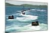 Amphibious Assault Vehicles Approach Hat Yao Beach, Thailand-null-Mounted Photographic Print