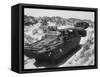 Amphibious Landing Craft During Rehearsals for Normandy-null-Framed Stretched Canvas