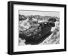 Amphibious Landing Craft During Rehearsals for Normandy-null-Framed Photographic Print