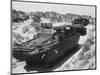 Amphibious Landing Craft During Rehearsals for Normandy-null-Mounted Photographic Print