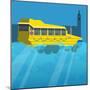 Amphibious London Duck Tour Bus-Claire Huntley-Mounted Giclee Print