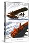 Amphibious Monoplane-Found Image Holdings Inc-Stretched Canvas