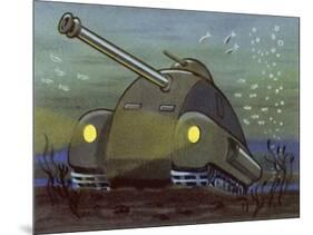 Amphibious Tank Capable of Operating Underwater-null-Mounted Art Print
