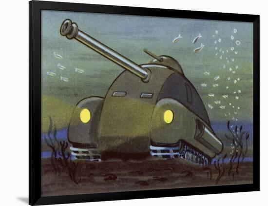 Amphibious Tank Capable of Operating Underwater-null-Framed Art Print