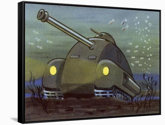 Amphibious Tank Capable of Operating Underwater-null-Framed Stretched Canvas