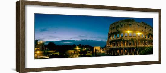 Amphitheater at Dusk, Coliseum, Rome, Lazio, Italy-null-Framed Photographic Print