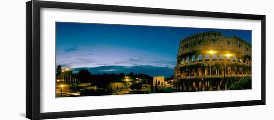 Amphitheater at Dusk, Coliseum, Rome, Lazio, Italy-null-Framed Photographic Print