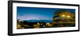 Amphitheater at Dusk, Coliseum, Rome, Lazio, Italy-null-Framed Photographic Print