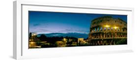 Amphitheater at Dusk, Coliseum, Rome, Lazio, Italy-null-Framed Photographic Print