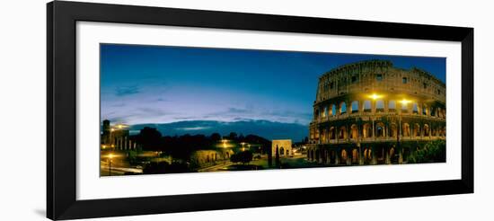 Amphitheater at Dusk, Coliseum, Rome, Lazio, Italy-null-Framed Photographic Print